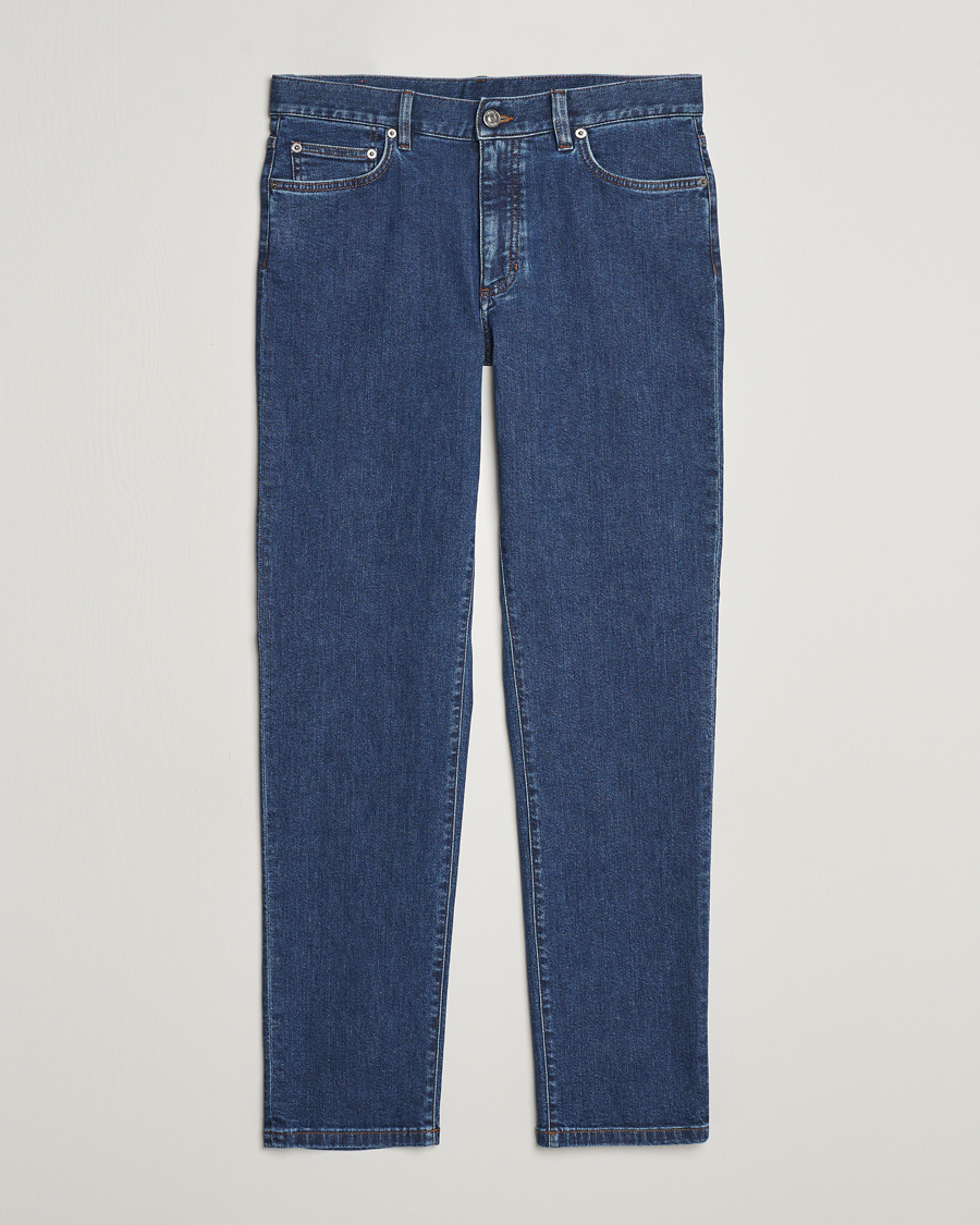 Mies | Farkut | Zegna | Slim Fit 5-Pocket Jeans Stone Wash