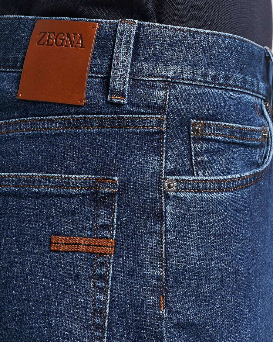 Mies | Farkut | Zegna | Slim Fit 5-Pocket Jeans Stone Wash