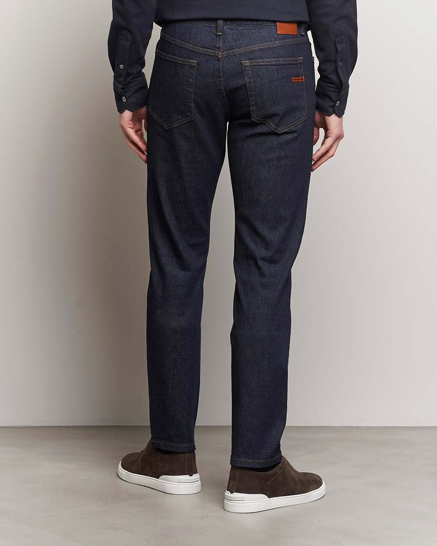 Mies | Farkut | Zegna | Slim Fit 5-Pocket Jeans Dark Indigo