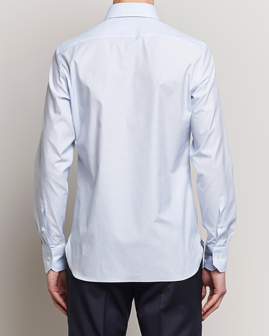 Mies | Kauluspaidat | Zegna | Slim Fit Dress Shirt Light Blue Check