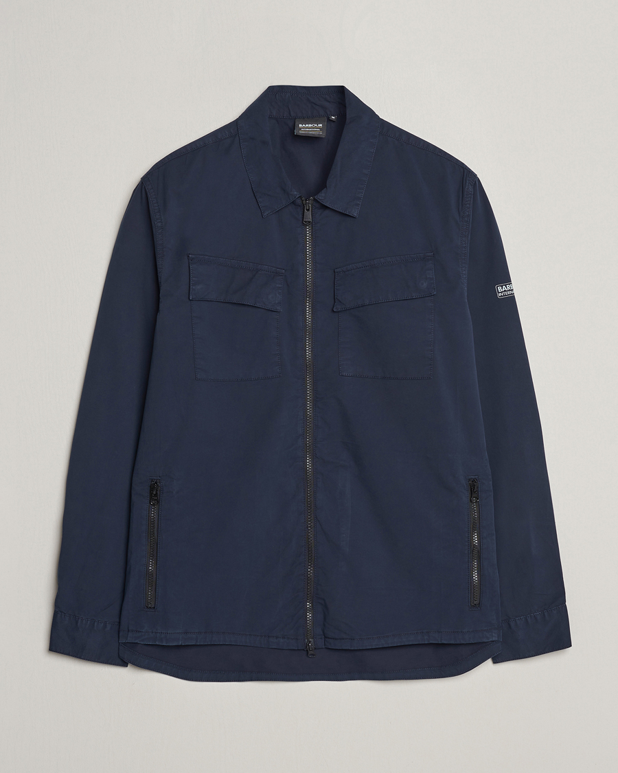 Mies | Kauluspaidat | Barbour International | Parson Cotton Overshirt Navy