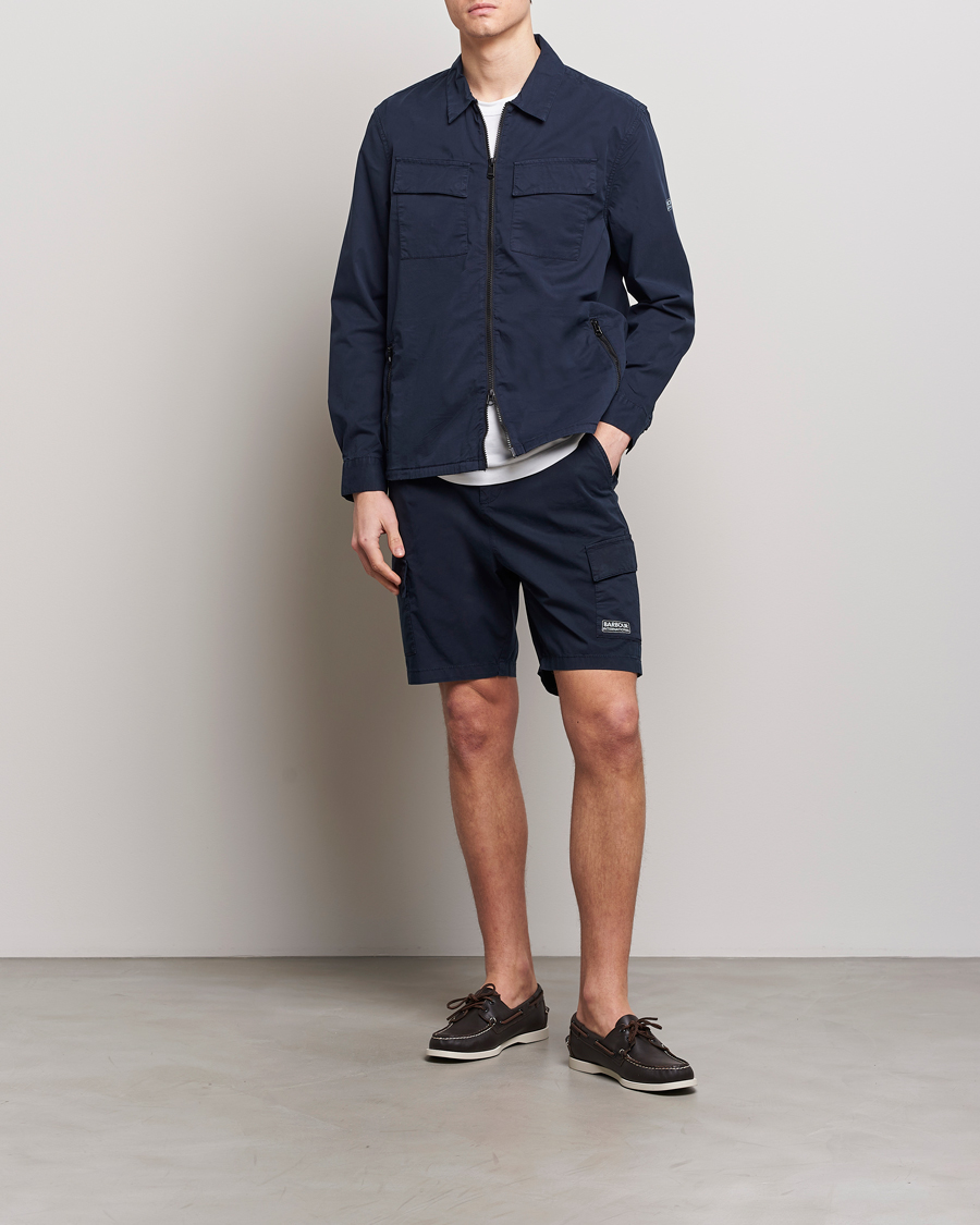 Mies | Kauluspaidat | Barbour International | Parson Cotton Overshirt Navy