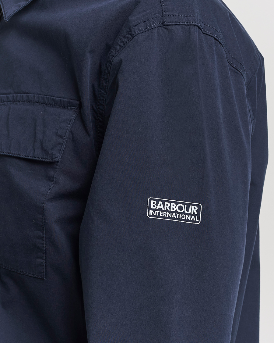 Mies | Kauluspaidat | Barbour International | Parson Cotton Overshirt Navy