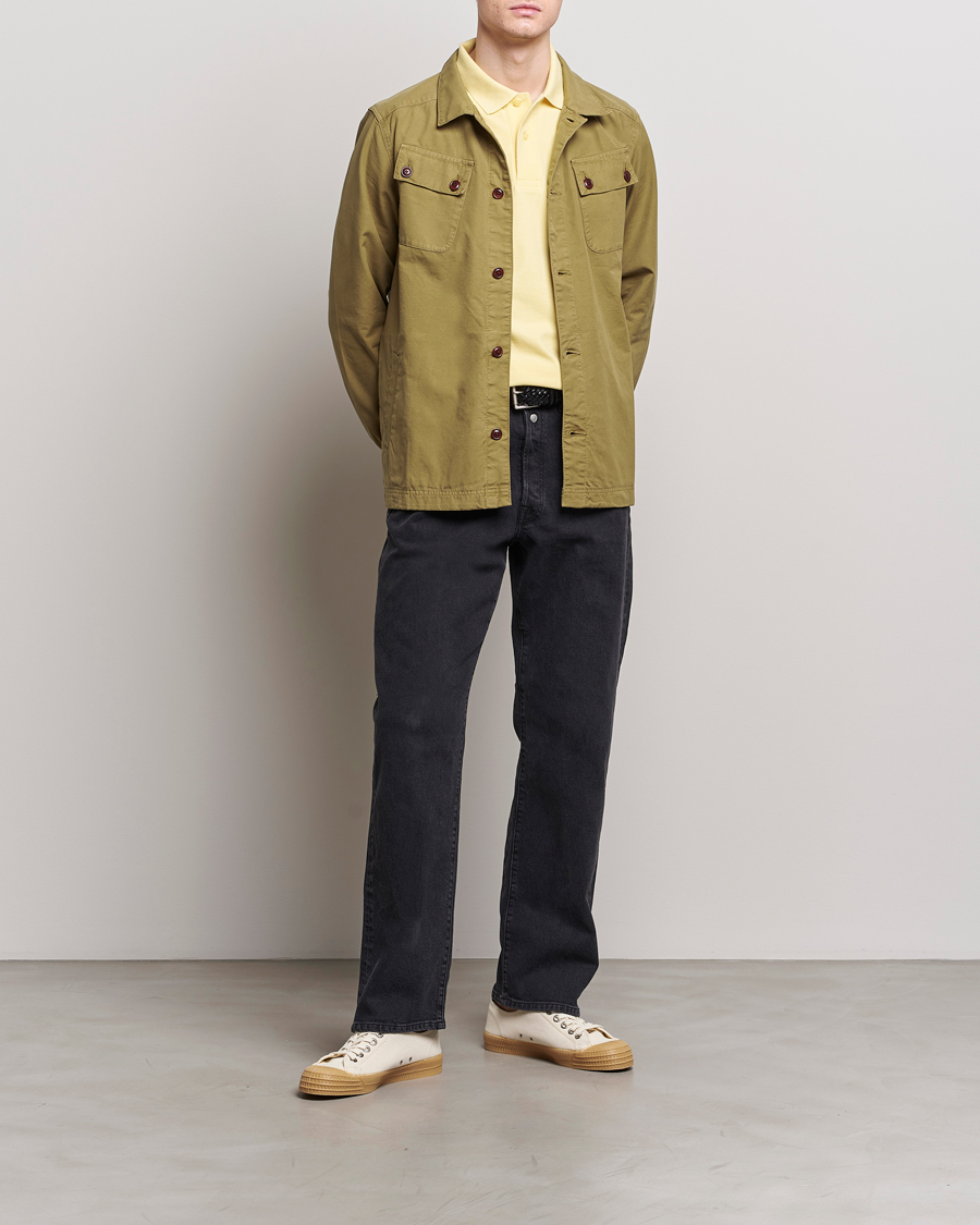 Mies | Kauluspaidat | Barbour International | Harris Cotton Overshirt Olive Branch