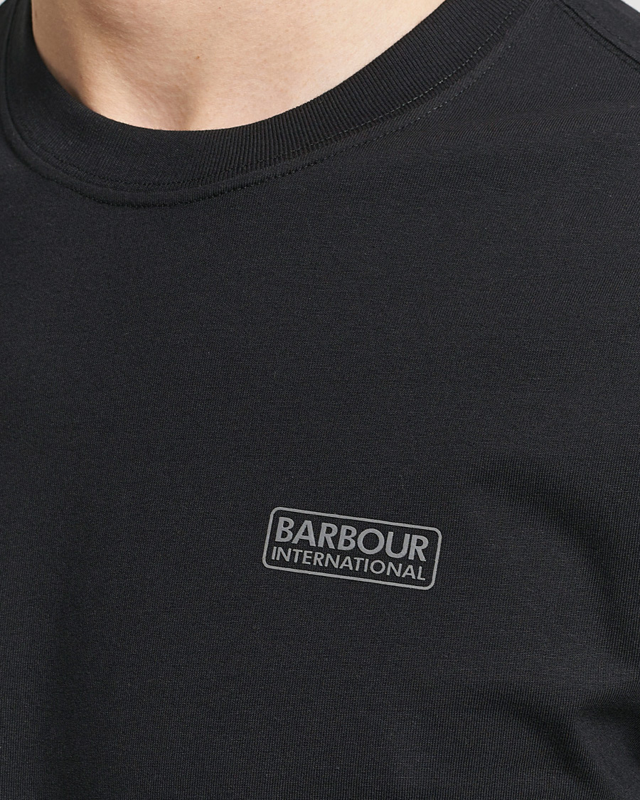 Mies | T-paidat | Barbour International | Small Logo T-Shirt Black/Pewter