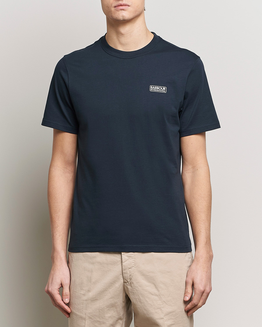 Mies |  | Barbour International | Small Logo T-Shirt International Navy