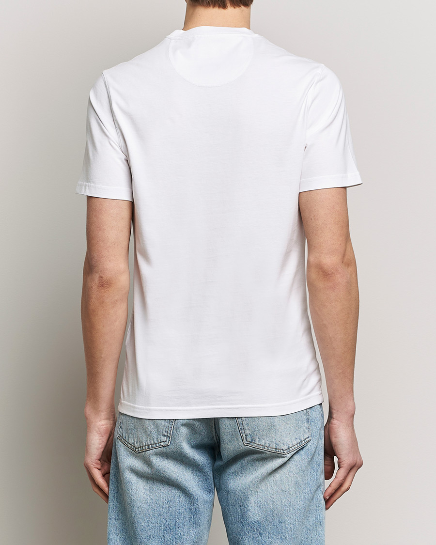 Mies | T-paidat | Barbour International | Small Logo T-Shirt White/Black