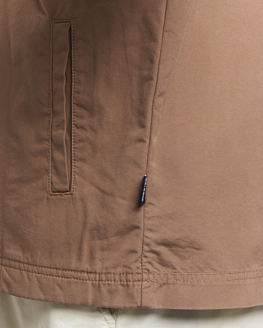 Mies | Kauluspaidat | Barbour Lifestyle | Glendale Cotton Zip Overshirt Military Brown