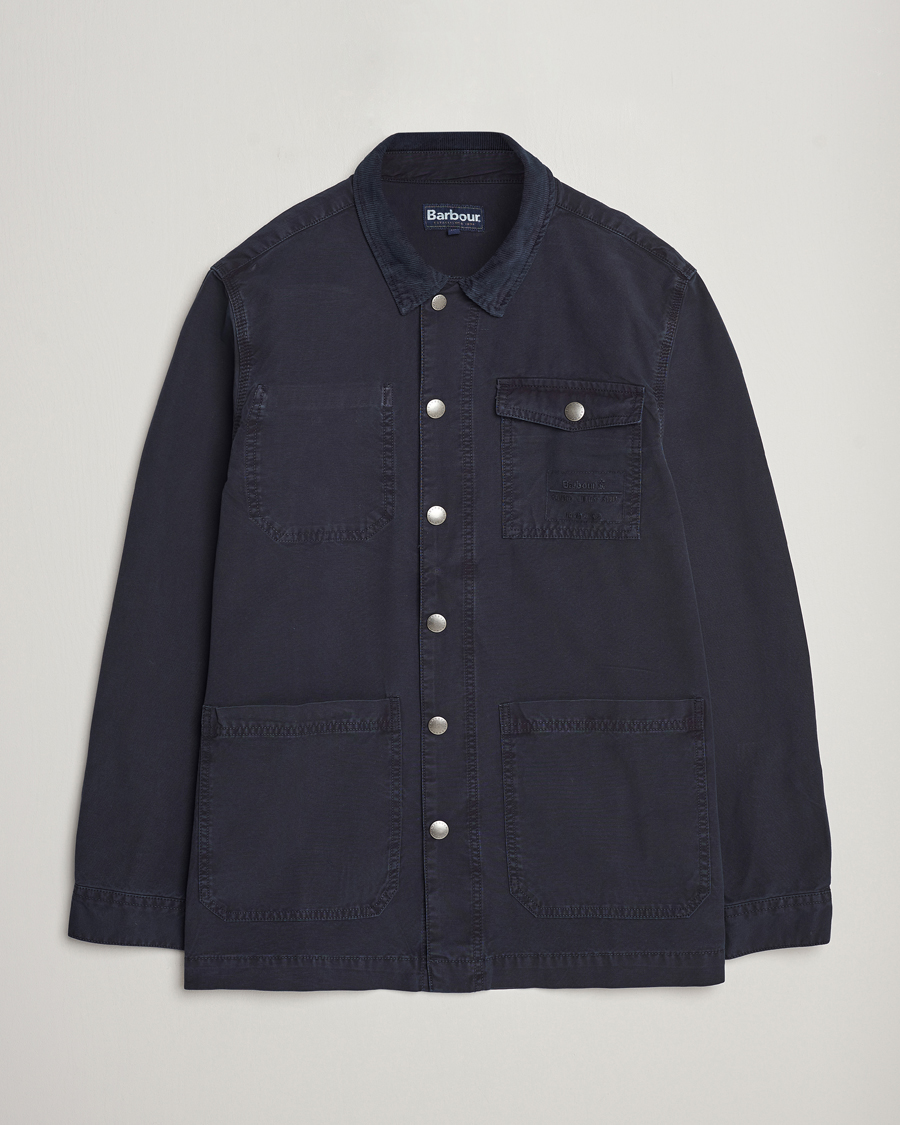 Mies | Kauluspaidat | Barbour Lifestyle | Grindle Cotton Overshirt Navy