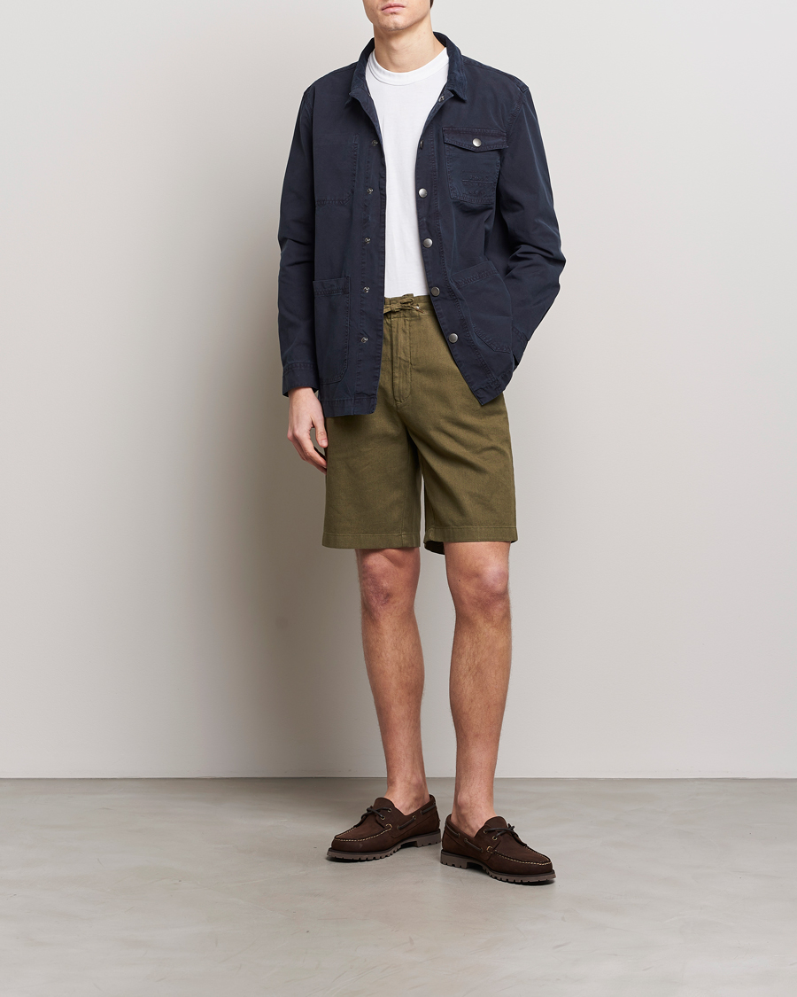 Mies | Kauluspaidat | Barbour Lifestyle | Grindle Cotton Overshirt Navy