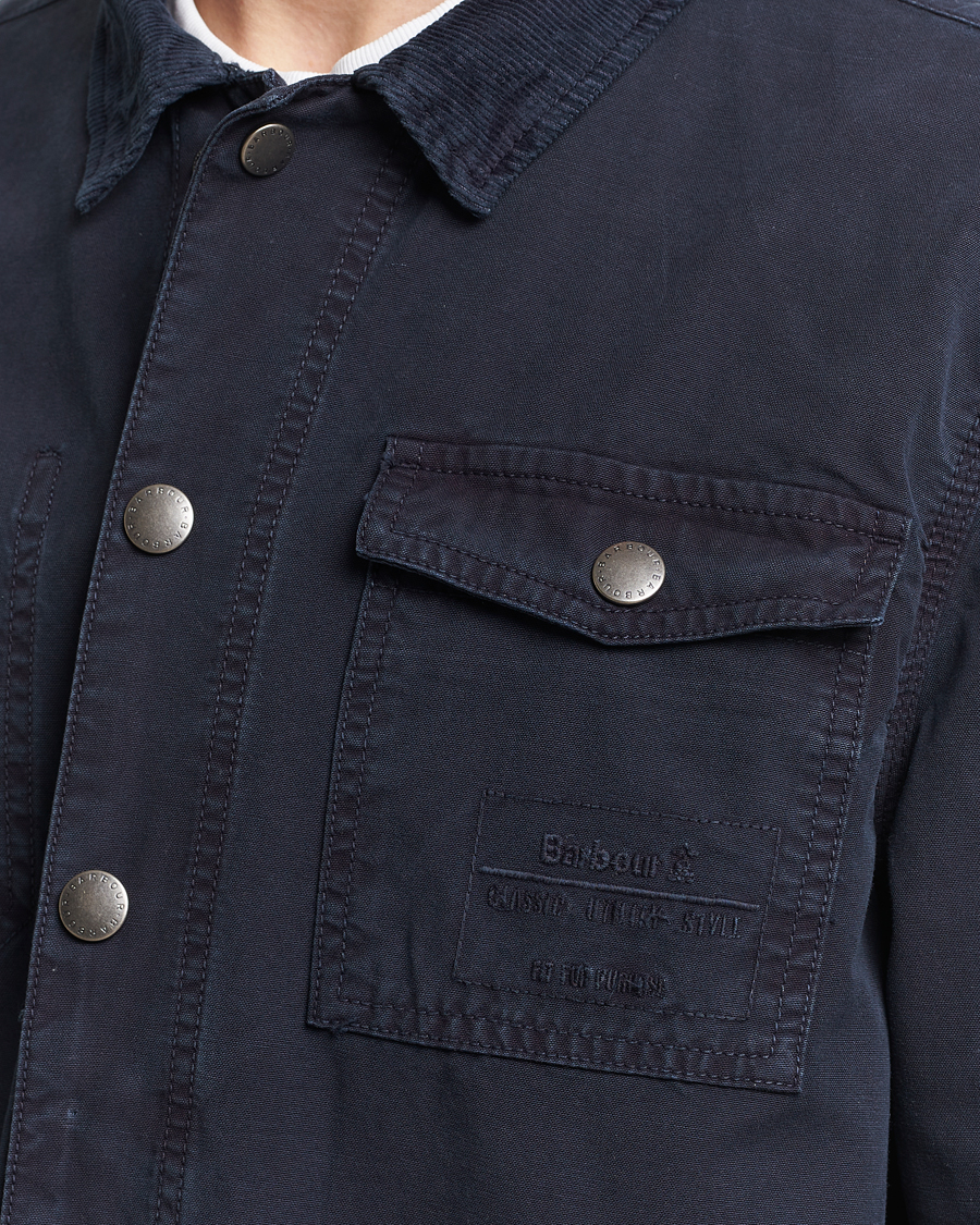 Mies | Kauluspaidat | Barbour Lifestyle | Grindle Cotton Overshirt Navy