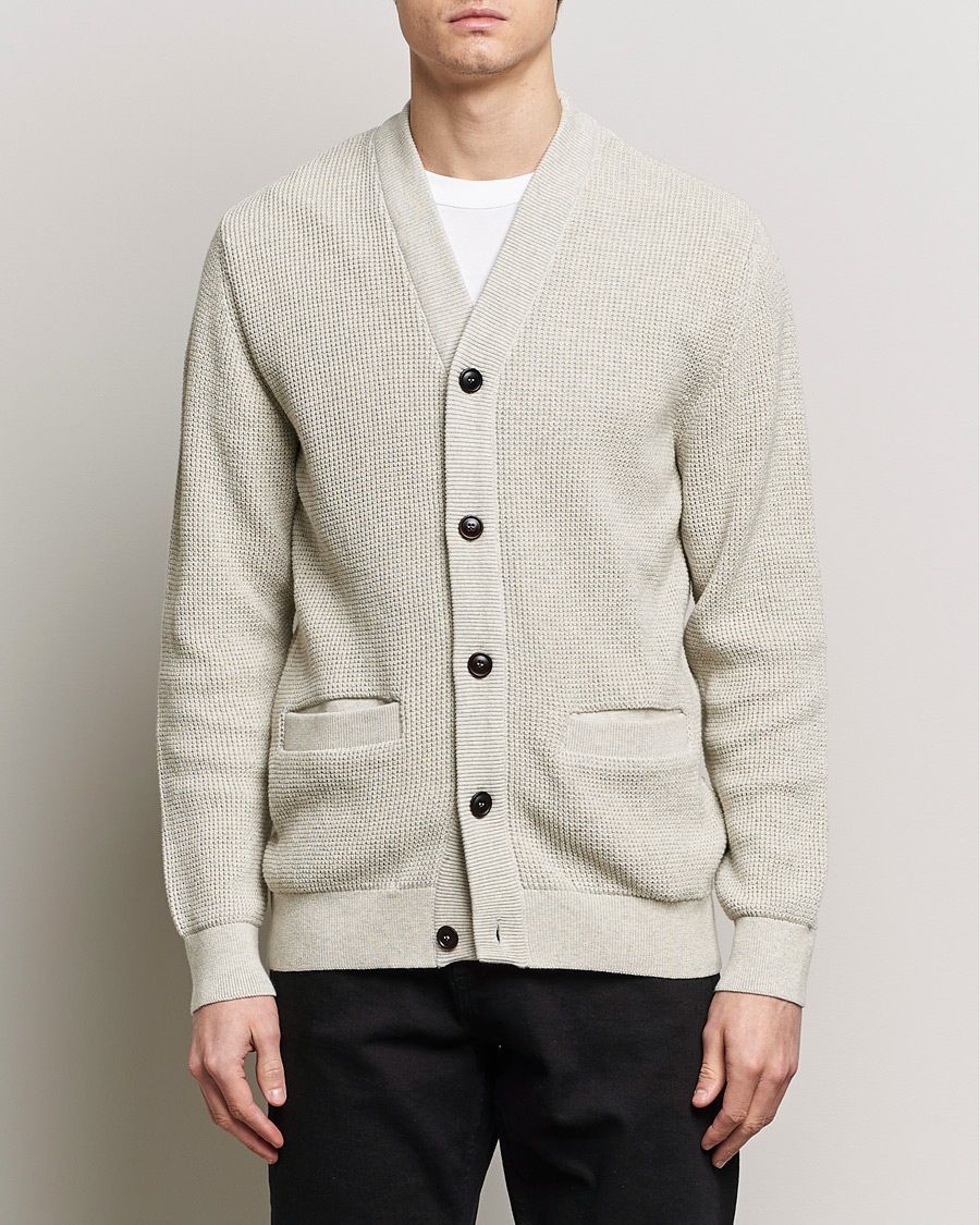 Mies | Vaatteet | Barbour Lifestyle | Howick Knitted Cotton Cardigan Whisper White