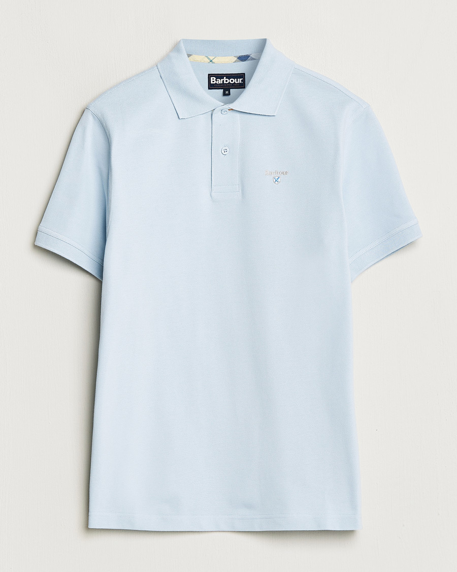Mies | Pikeet | Barbour Lifestyle | Tartan Pique Polo Niagra Mist