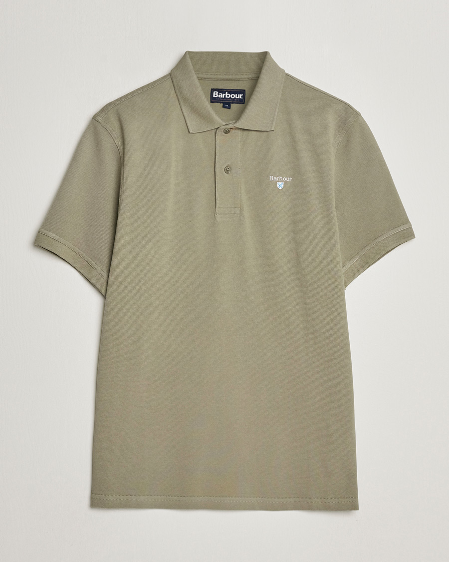 Mies | Pikeet | Barbour Lifestyle | Sports Polo Dusty Green