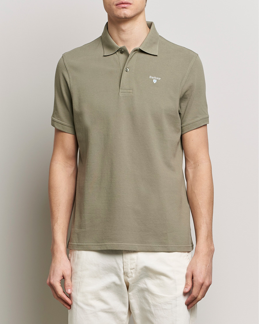 Mies | Pikeet | Barbour Lifestyle | Sports Polo Dusty Green