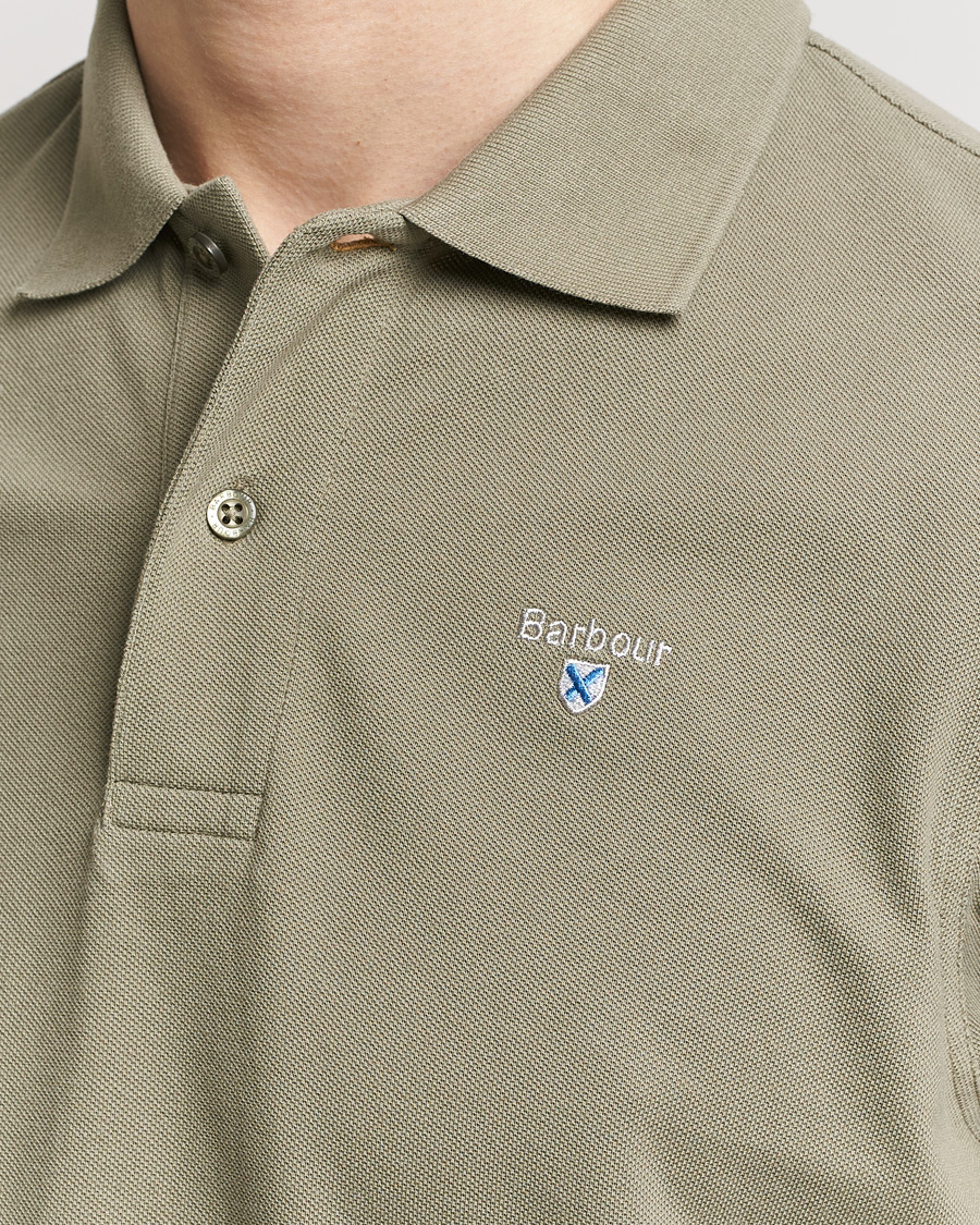 Mies | Pikeet | Barbour Lifestyle | Sports Polo Dusty Green