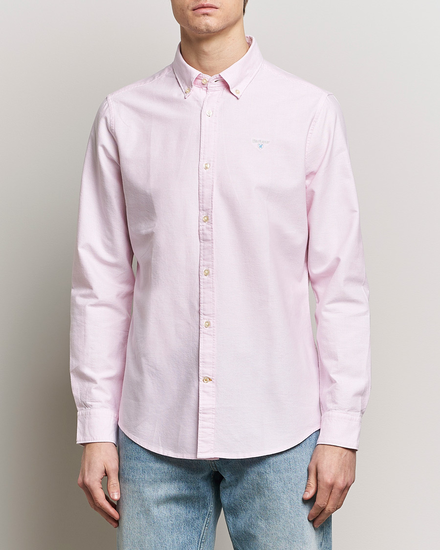 Mies | Kauluspaidat | Barbour Lifestyle | Tailored Fit Striped Oxtown Shirt Pink