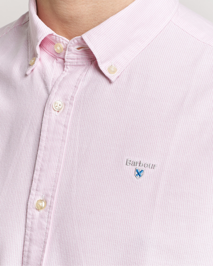 Mies | Kauluspaidat | Barbour Lifestyle | Tailored Fit Striped Oxtown Shirt Pink