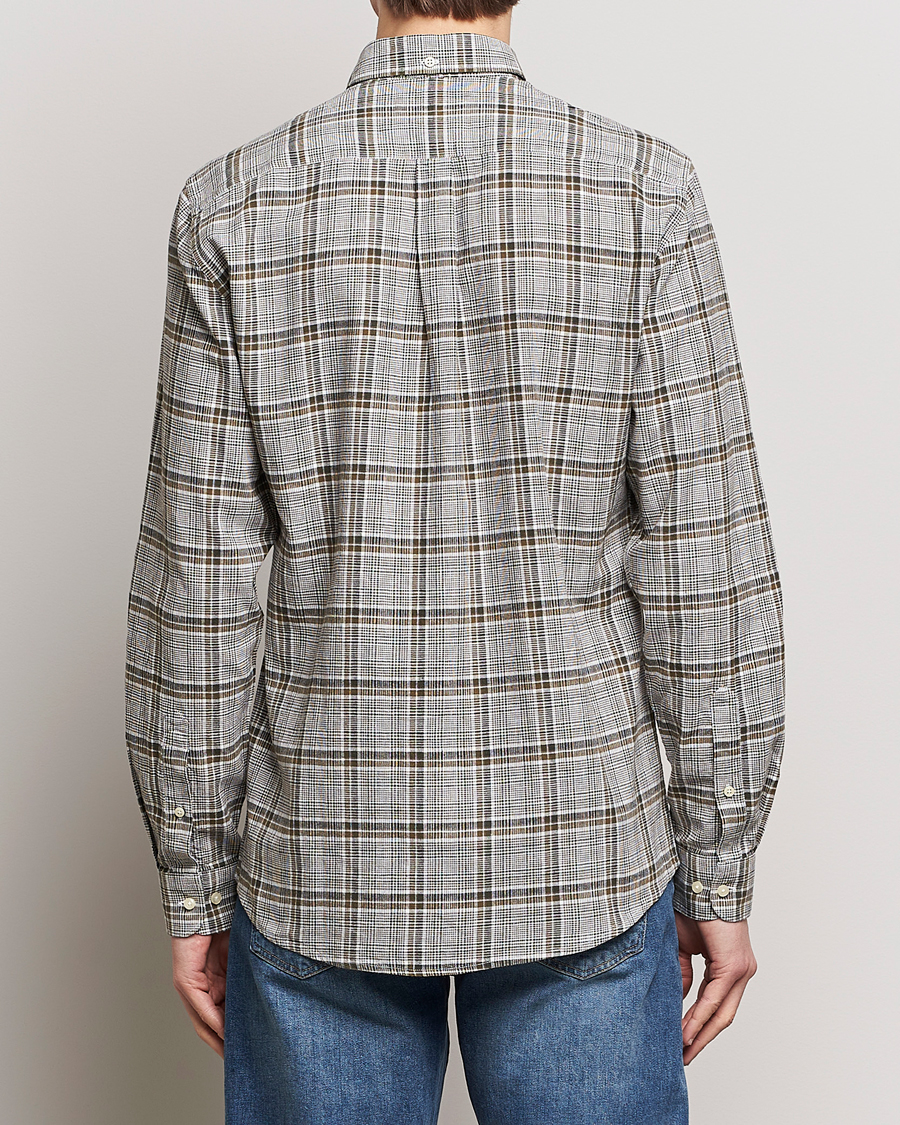 Mies | Kauluspaidat | Barbour Lifestyle | Coaleridge Checked Linen/Cotton Shirt Olive