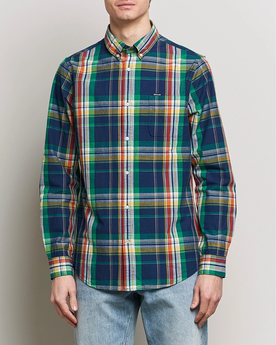 Mies |  | Barbour Lifestyle | Warrick Tailored Check Shirt Indigo