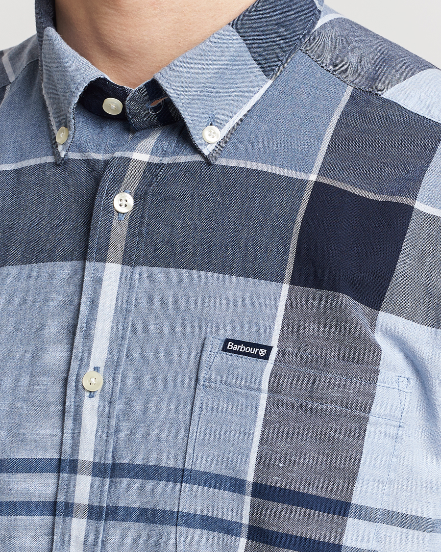 Mies | Kauluspaidat | Barbour Lifestyle | Doughill Short Sleeve Tailored Fit Shirt Berwick Blue