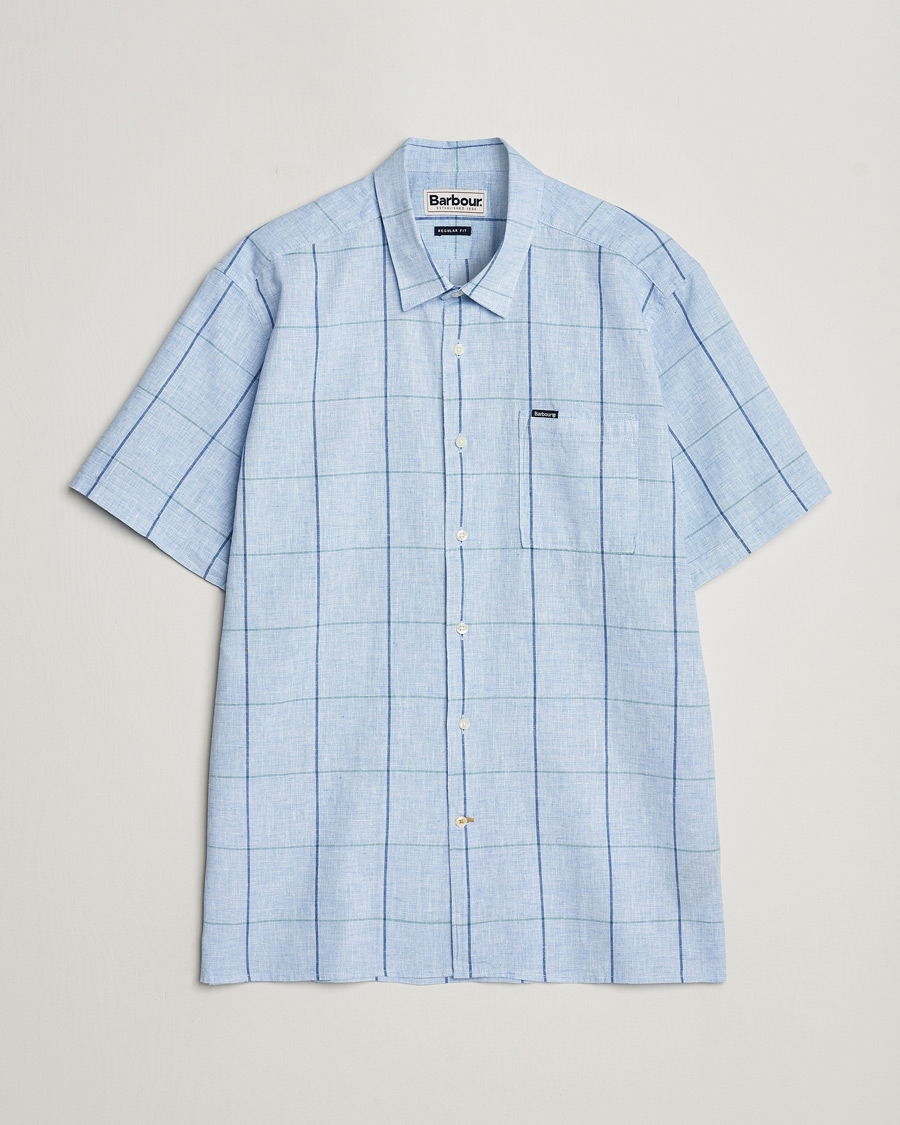 Mies | Kauluspaidat | Barbour Lifestyle | Swaledale Short Sleeve Summer Shirt Blue