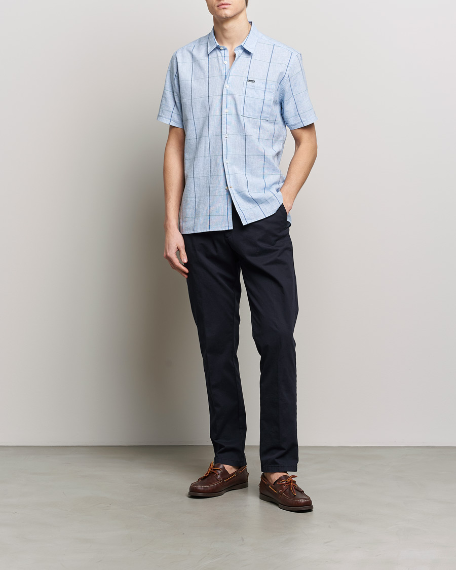 Mies | Kauluspaidat | Barbour Lifestyle | Swaledale Short Sleeve Summer Shirt Blue