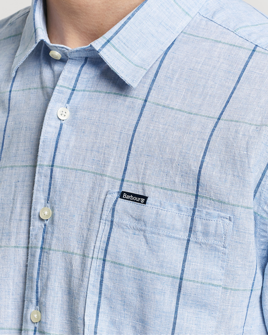 Mies | Kauluspaidat | Barbour Lifestyle | Swaledale Short Sleeve Summer Shirt Blue
