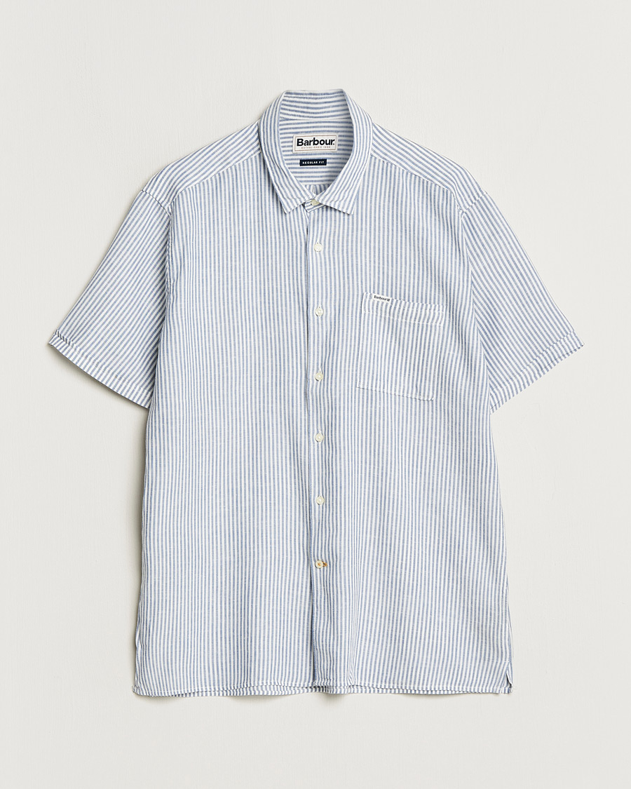 Mies | Kauluspaidat | Barbour Lifestyle | Deerpark Short Sleeve Regular Fit Summer Shirt Navy