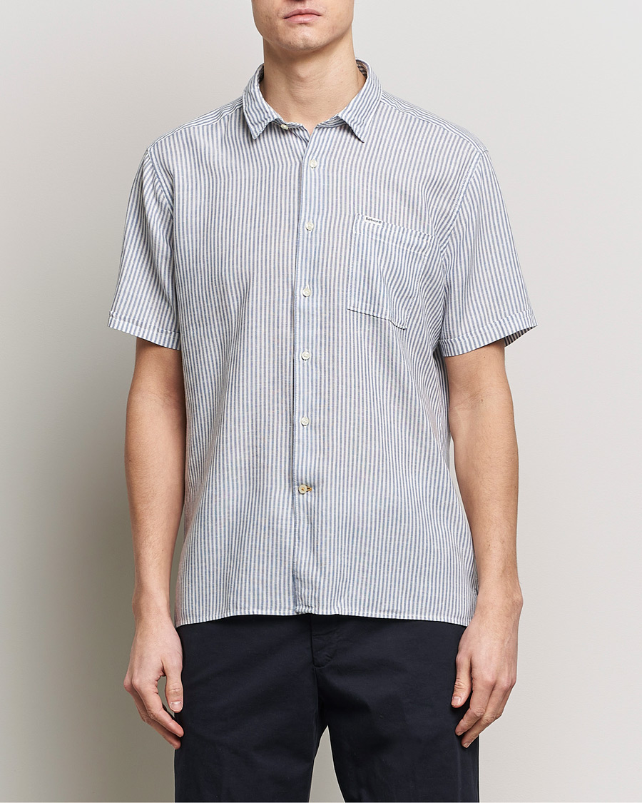 Mies | Kauluspaidat | Barbour Lifestyle | Deerpark Short Sleeve Regular Fit Summer Shirt Navy