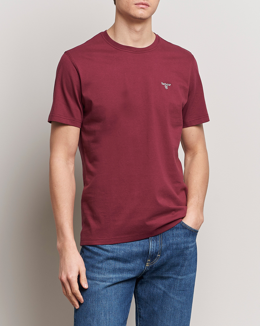 Mies | Lyhythihaiset t-paidat | Barbour Lifestyle | Essential Sports T-Shirt Red