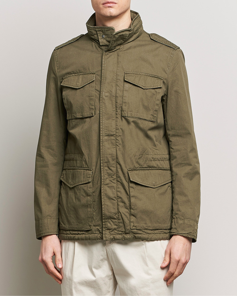 Mies | Syystakit | Herno | Cotton Field Jacket Military