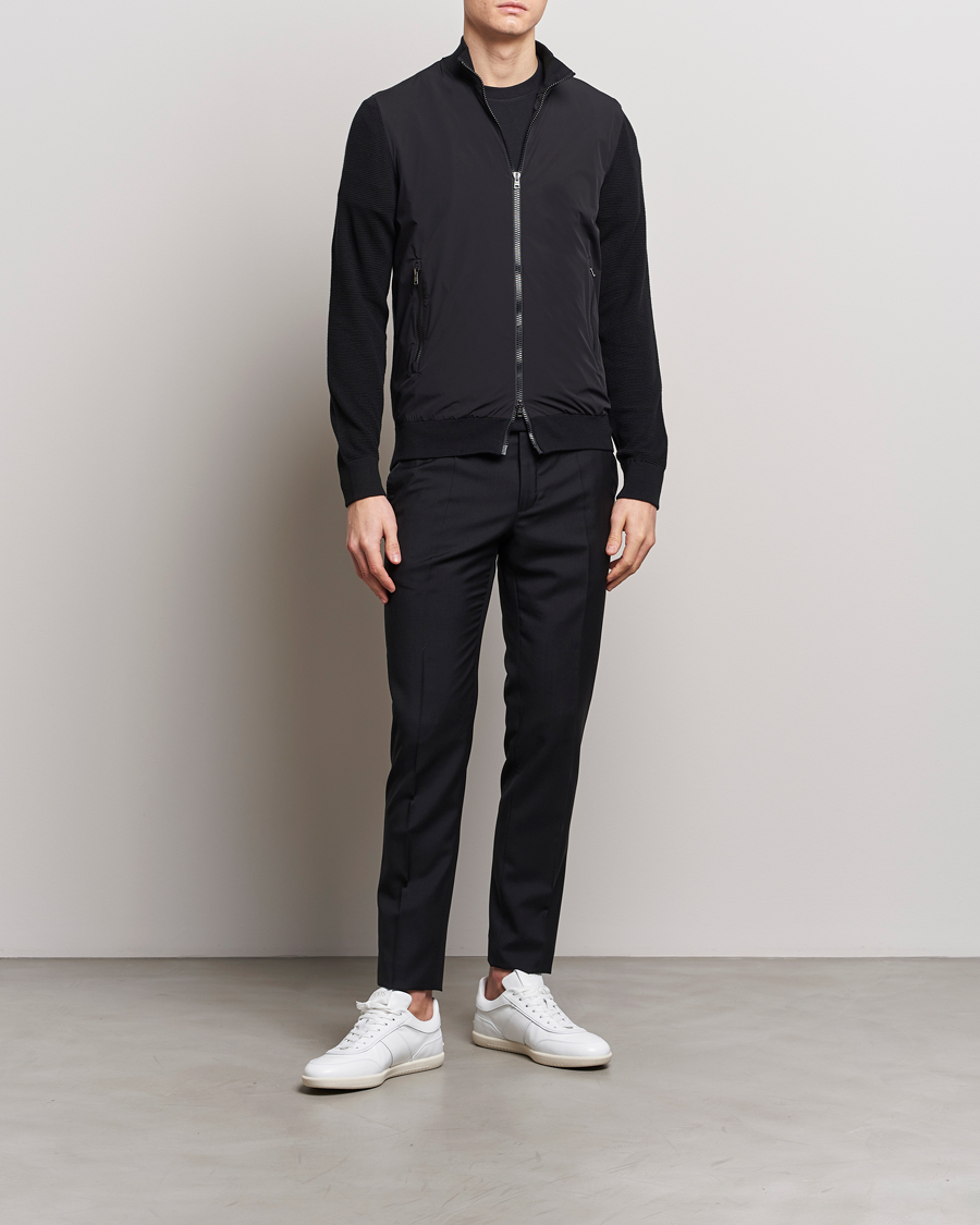 Mies | Takit | Herno | Hybrid Knit Jacket Black