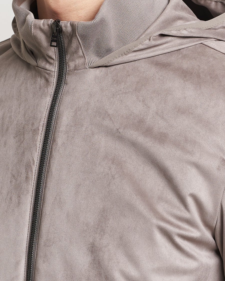 Mies | Takit | Herno | Faux Suede Bomber Jacket Grey