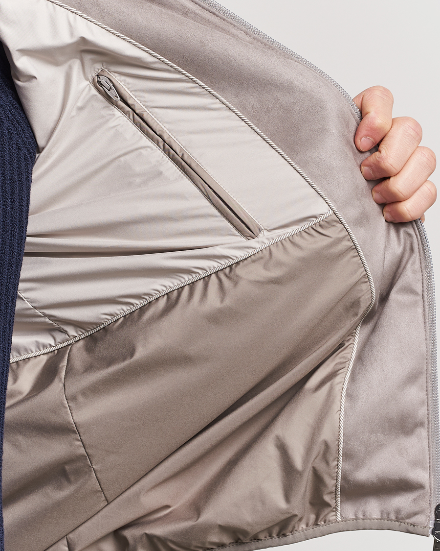 Mies | Takit | Herno | Faux Suede Bomber Jacket Grey