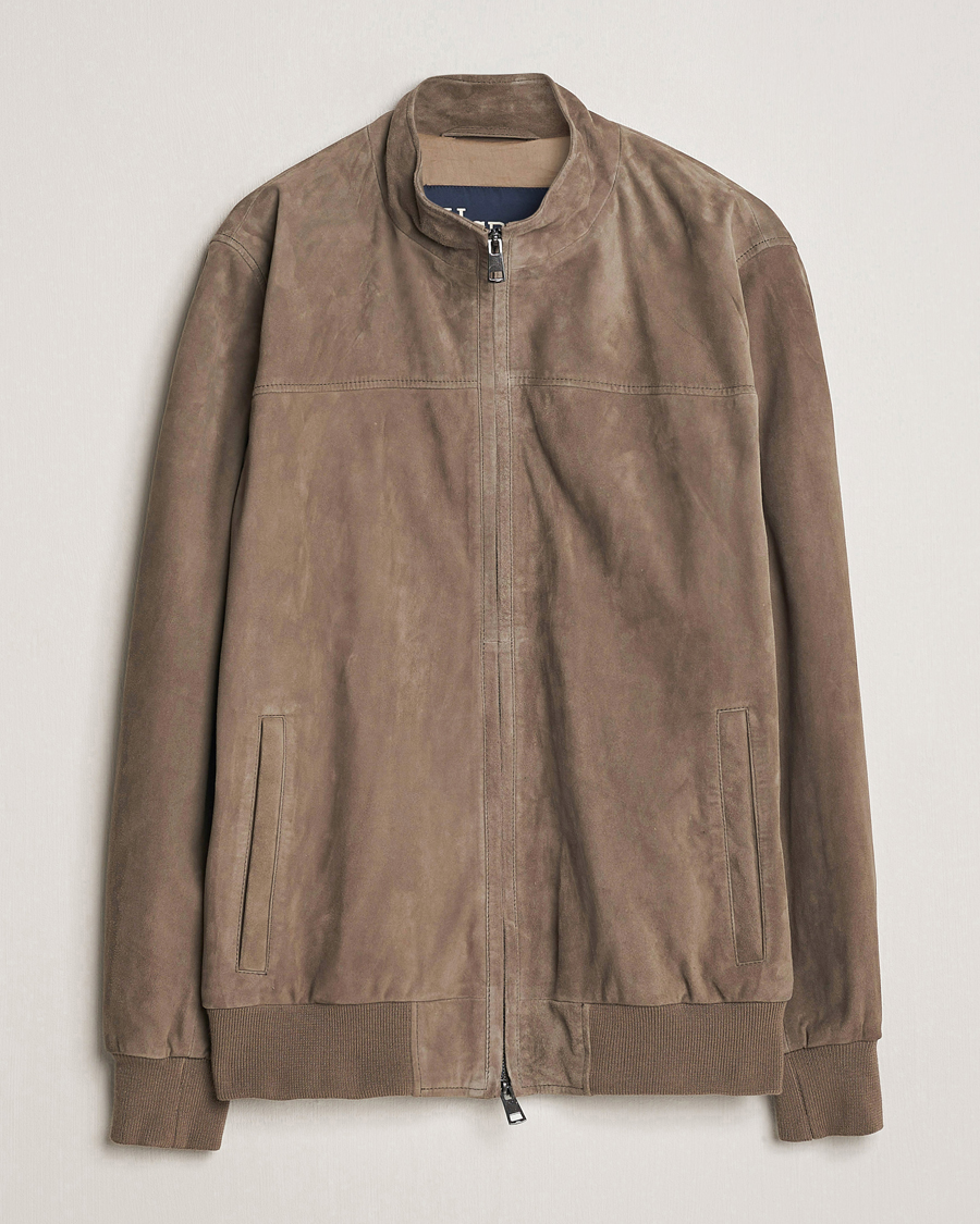 Mies | Takit | Herno | Suede Jacket Brown
