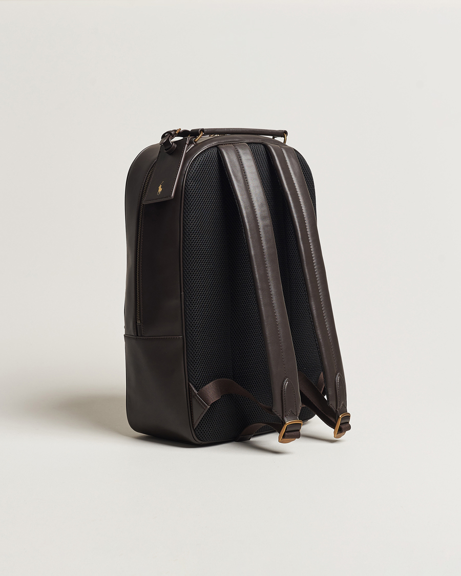 Mies | Polo Ralph Lauren Leather Backpack Dark Brown | Polo Ralph Lauren | Leather Backpack Dark Brown