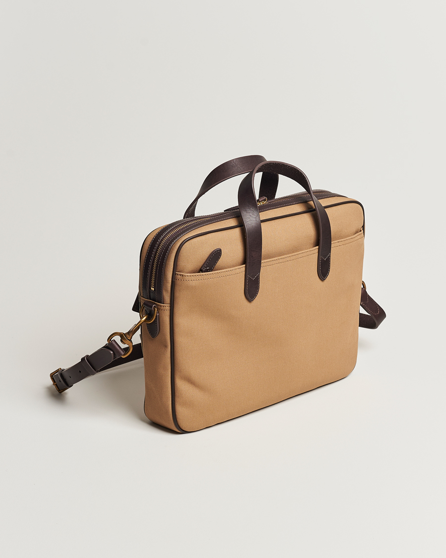 Mies | Polo Ralph Lauren Canvas/Leather Computer Bag Tan | Polo Ralph Lauren | Canvas/Leather Computer Bag Tan