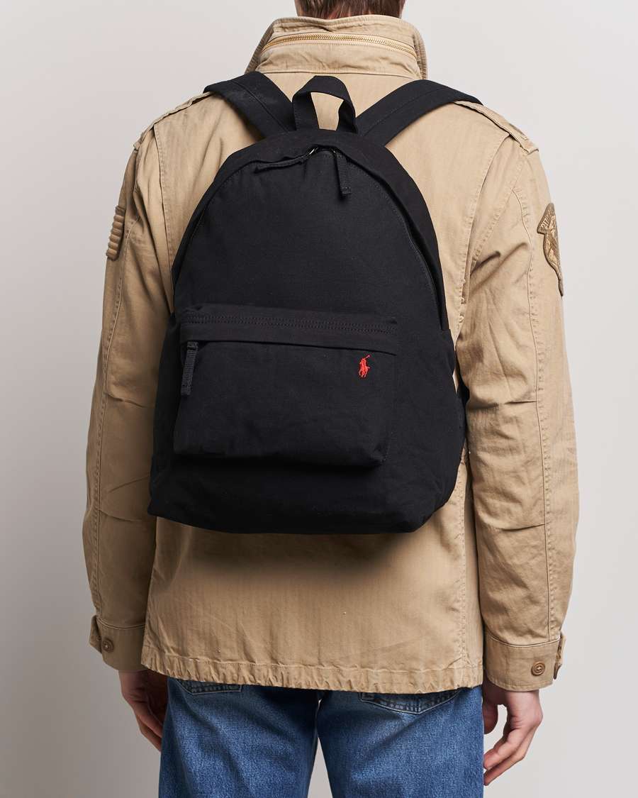Mies | Laukut | Polo Ralph Lauren | Canvas Backpack Polo Black