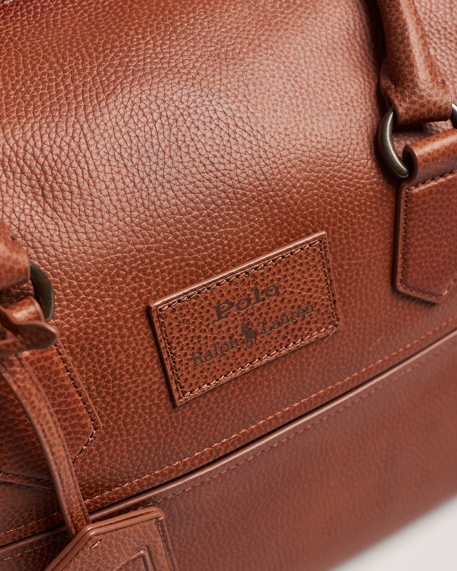 Mies | Polo Ralph Lauren Pebble Leather Duffle Bag Saddle Brown | Polo Ralph Lauren | Pebble Leather Duffle Bag Saddle Brown