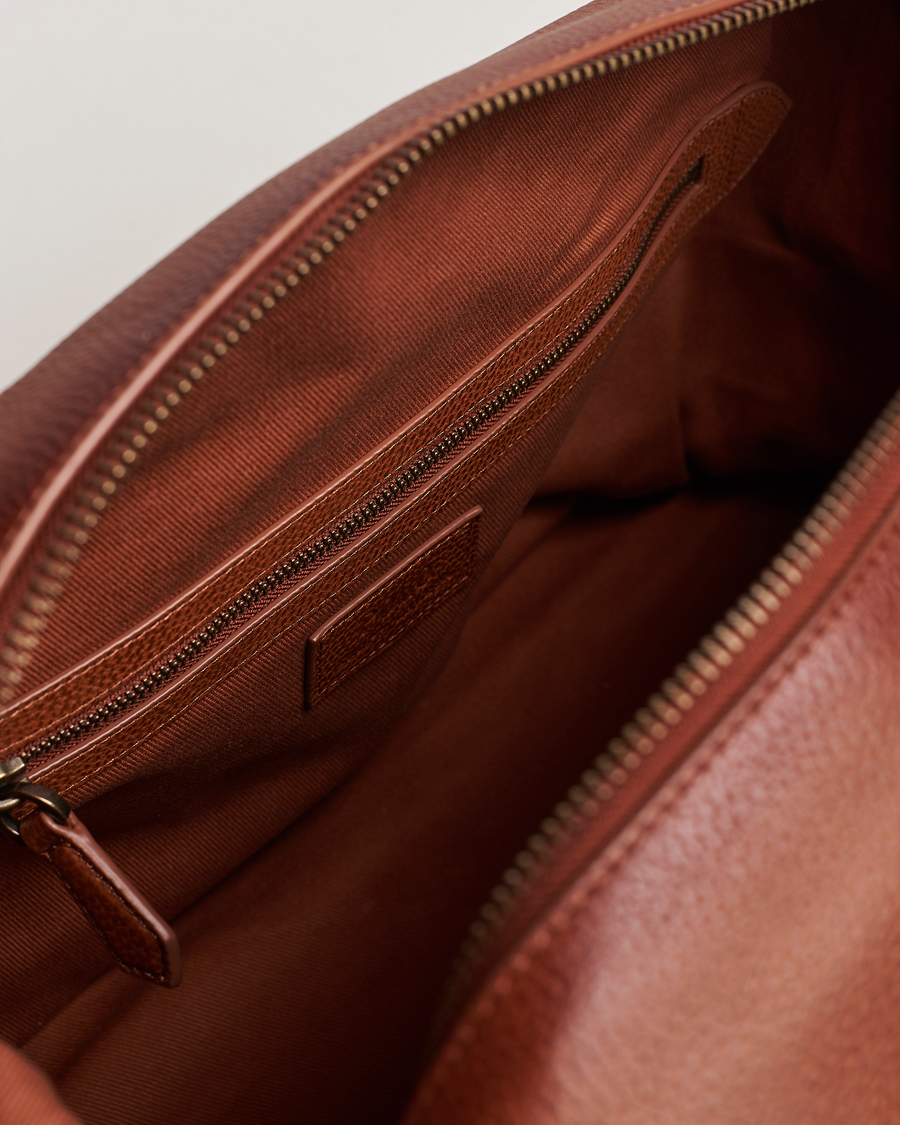 Mies | Polo Ralph Lauren Pebble Leather Duffle Bag Saddle Brown | Polo Ralph Lauren | Pebble Leather Duffle Bag Saddle Brown