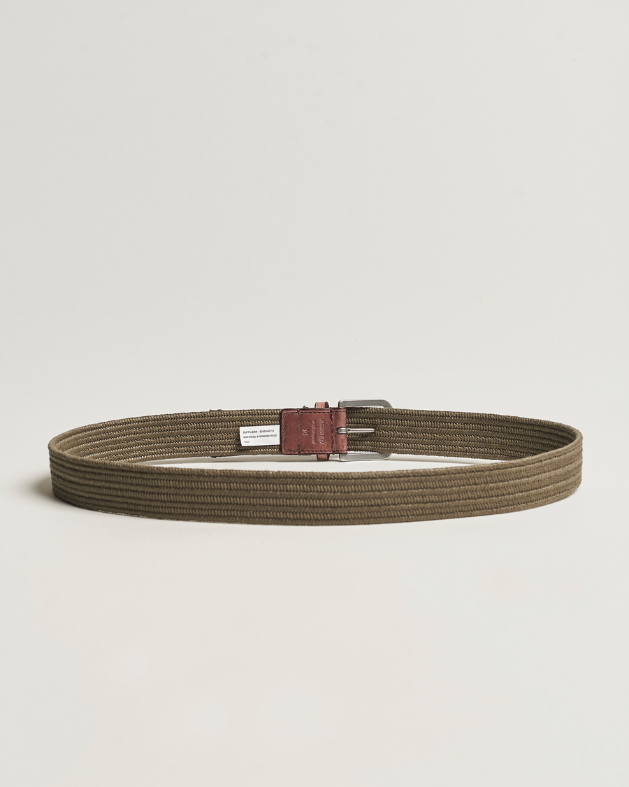 Mies |  | Polo Ralph Lauren | Braided Cotton Elastic Belt Company Olive