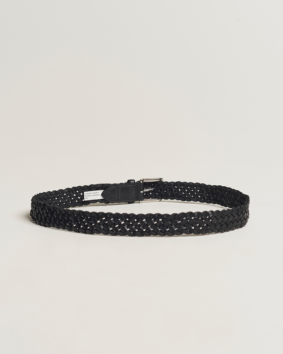 Mies | Uutuudet | Polo Ralph Lauren | Braided Leather Belt Black