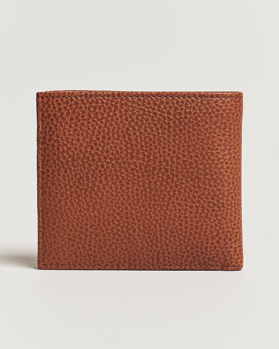 Mies | Polo Ralph Lauren Pebbled Leather Billfold Wallet Saddle Brown | Polo Ralph Lauren | Pebbled Leather Billfold Wallet Saddle Brown