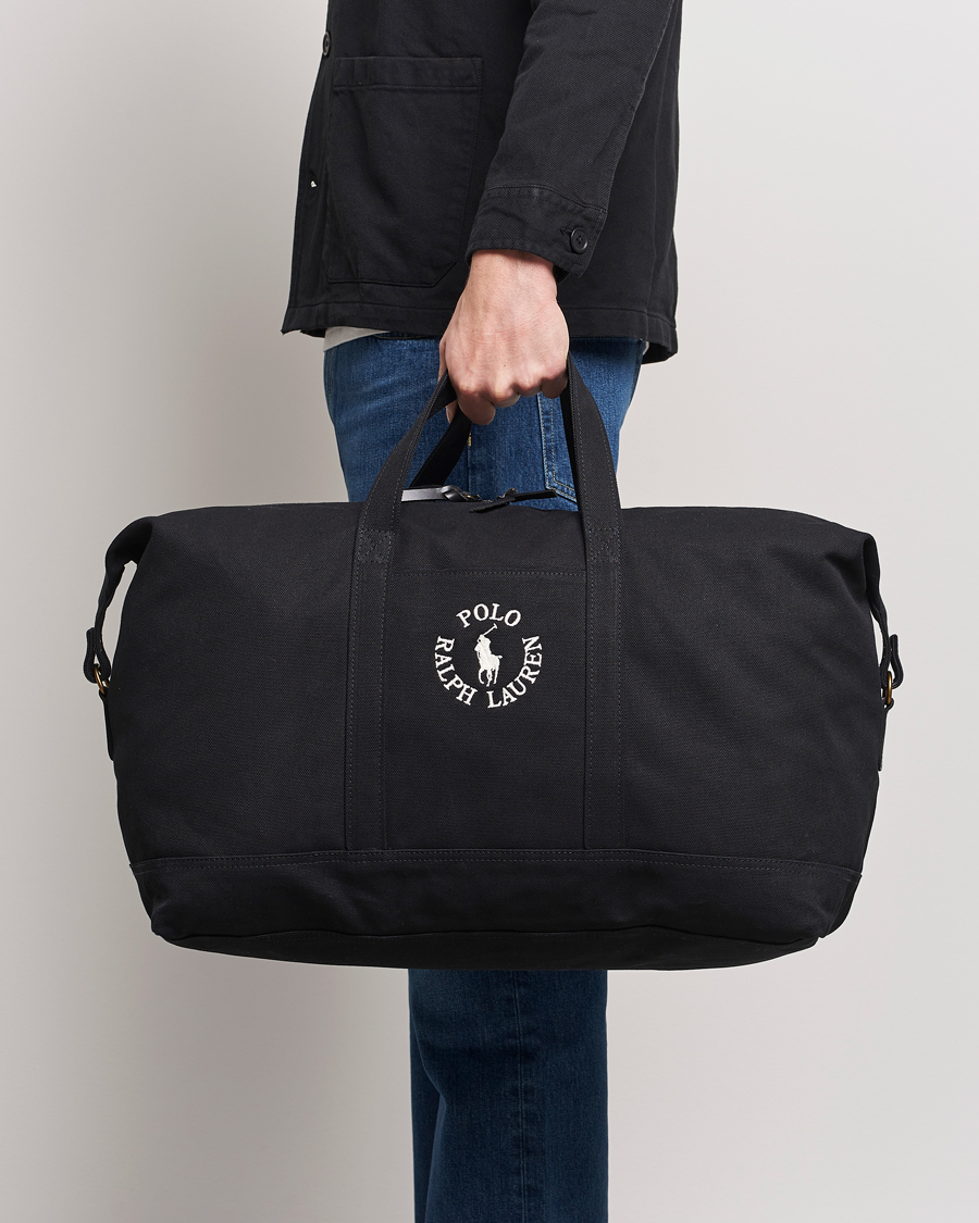 Mies | Polo Ralph Lauren Canvas Logo Dufflebag Black | Polo Ralph Lauren | Canvas Logo Dufflebag Black