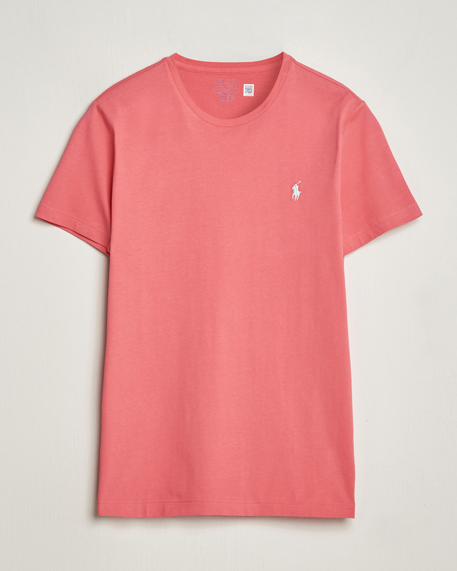 Mies | T-paidat | Polo Ralph Lauren | Crew Neck T-Shirt Pale Red
