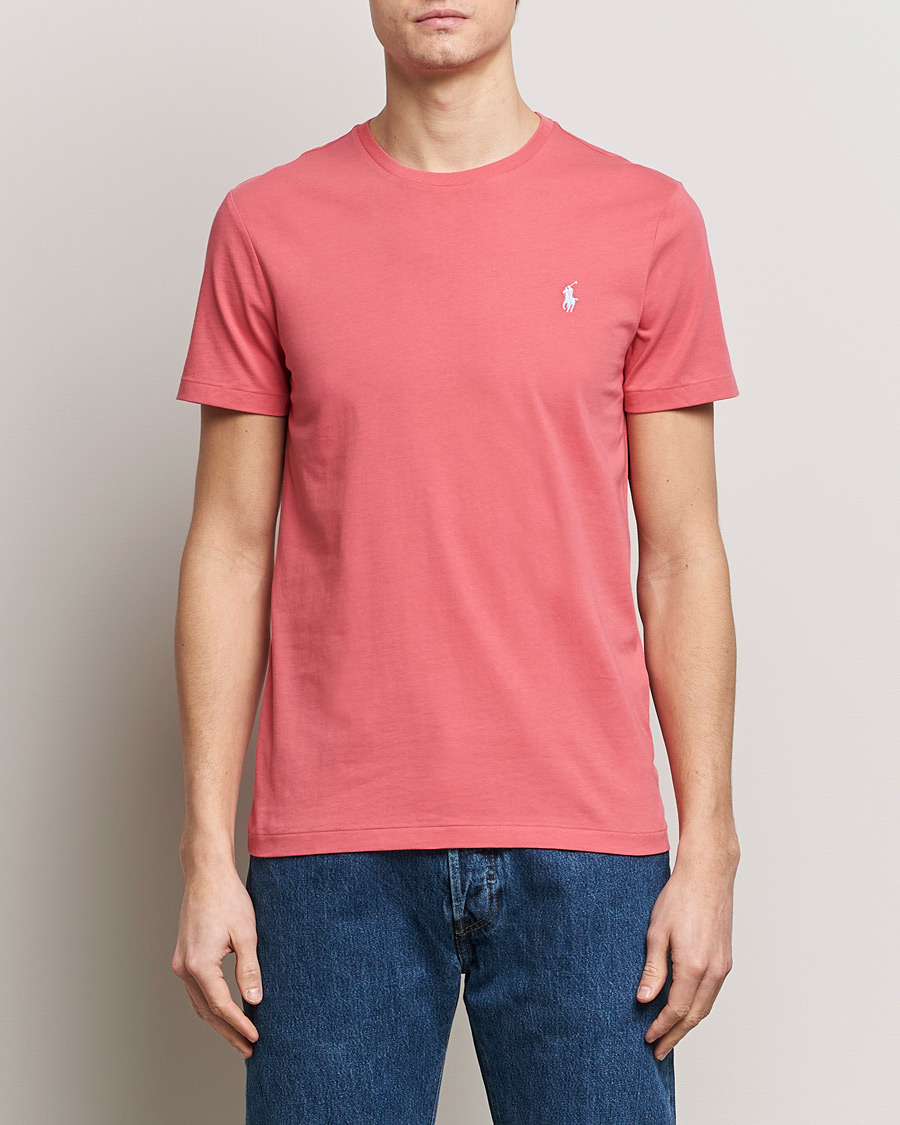 Mies | T-paidat | Polo Ralph Lauren | Crew Neck T-Shirt Pale Red