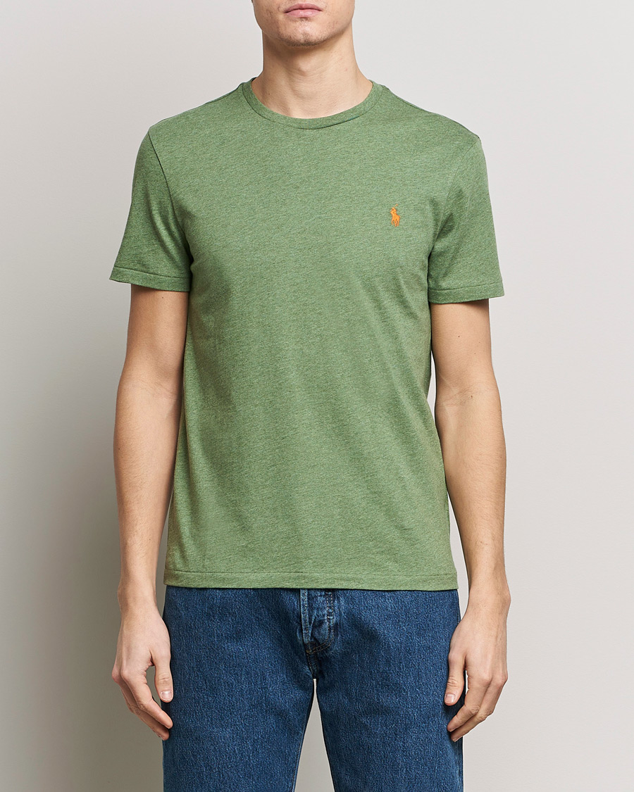 Mies | Lyhythihaiset t-paidat | Polo Ralph Lauren | Crew Neck T-Shirt Cargo Green Heather