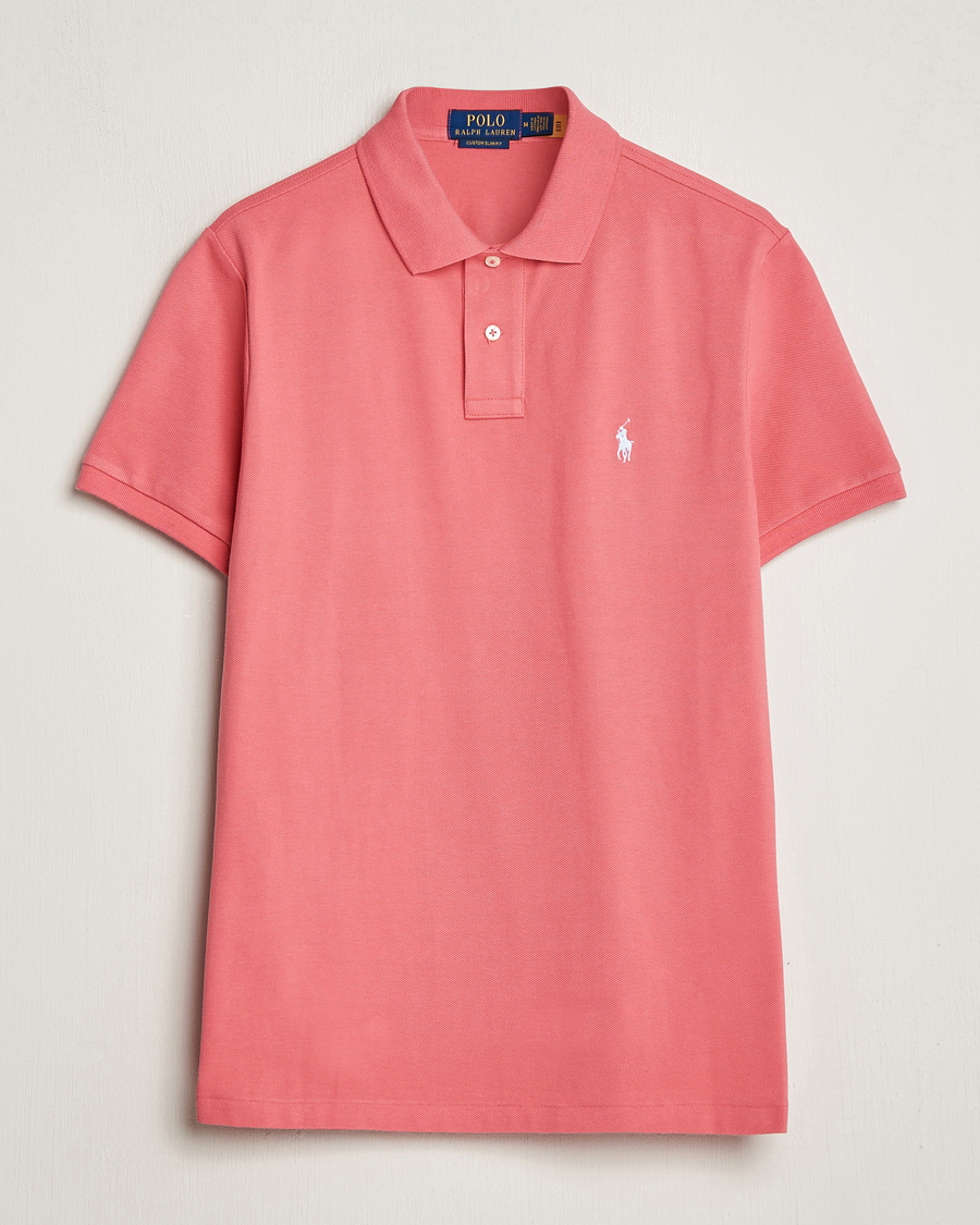 Mies | Pikeet | Polo Ralph Lauren | Custom Slim Fit Polo Pale Red