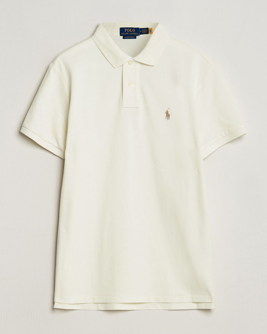Mies | Pikeet | Polo Ralph Lauren | Custom Slim Fit Polo Parchment Cream